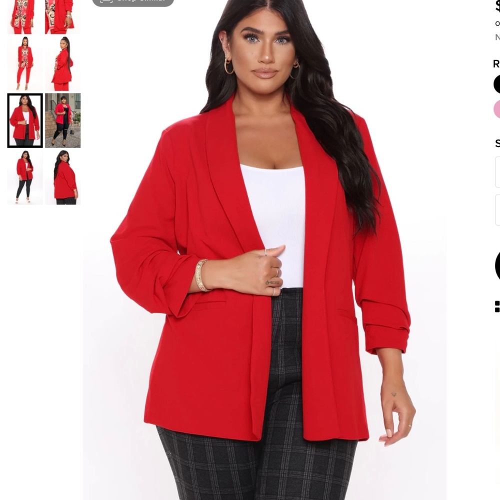Red jacket/ blazer in a Medium